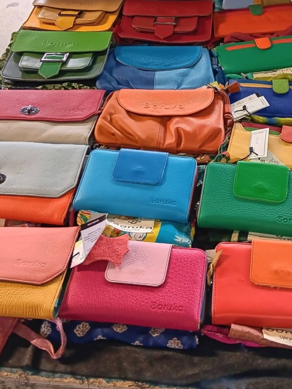 10 Mystery Soruka handbags, wallets, clutches bundle